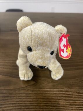 Ty Cream Plush Bear with Original Tag